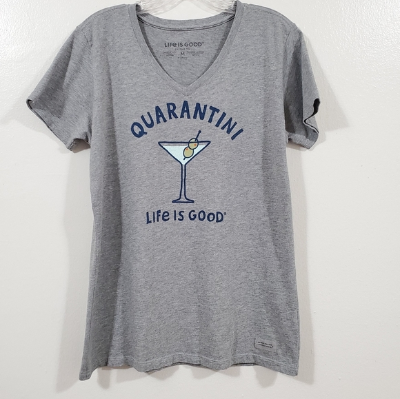 Graphic Tee Quarantini Gray 